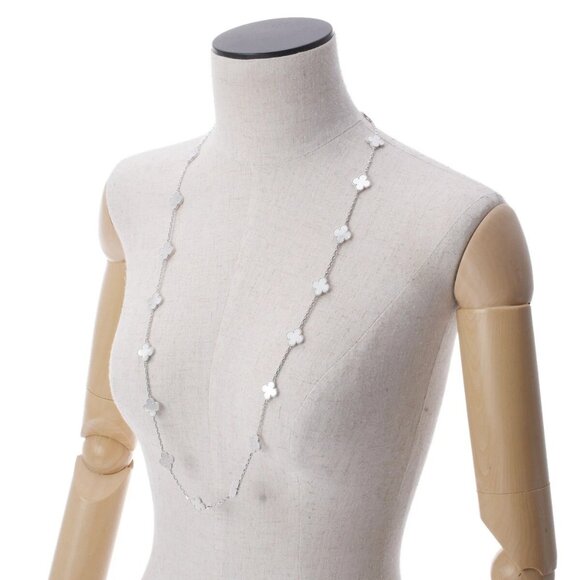 VAN CLEEF & ARPELS Vintage Alhambra Necklace 20P VCARF - Picture 12 of 12